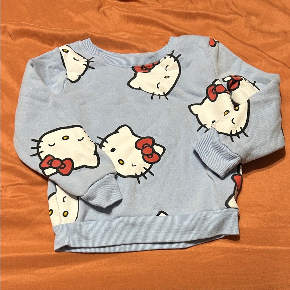 Hello Kitty Light Blue Kids Sweatshirt